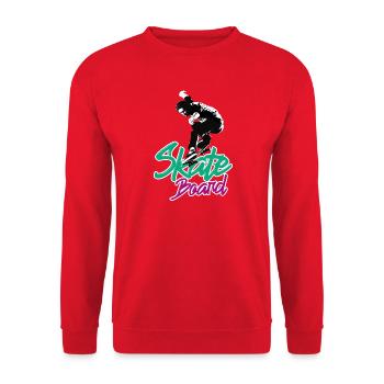 SKATER JUMP TSHIRT 2024 - Unisex Sweatshirt - red - Front - Alina (178cm) & Michal (187cm)