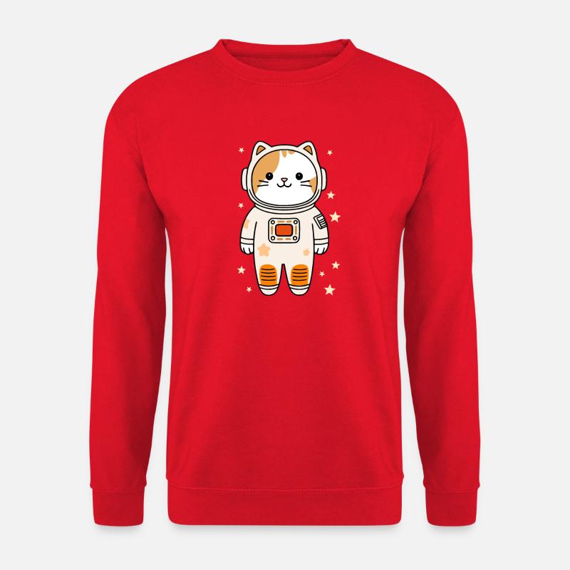 Catstronaut - Unisex Pullover - Rot
