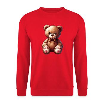 Orso Orsacchiotto Ours en peluche - Sweat-shirt Unisexe - rouge - Devant - Alina (178cm) & Michal (187cm)