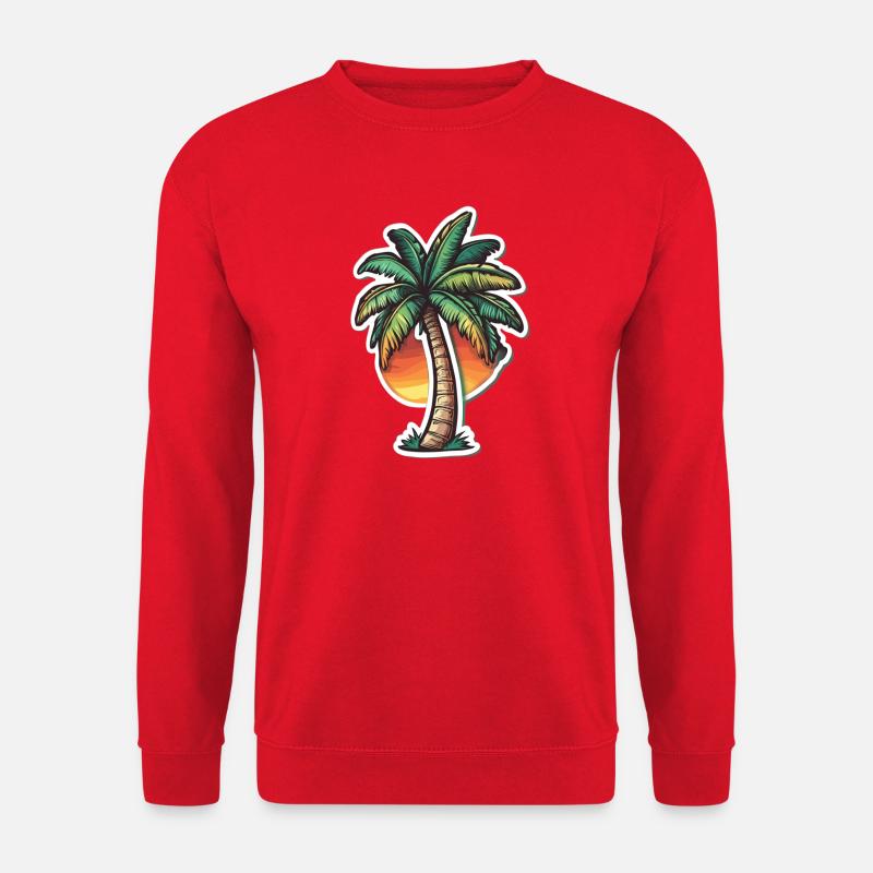 Palm tree - Unisex Sweatshirt - red