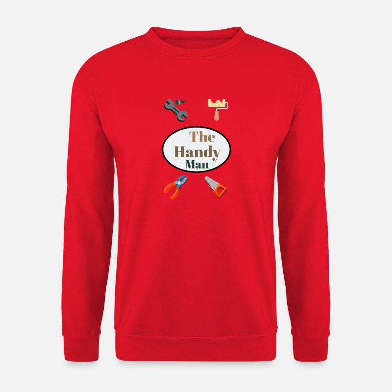 Practical Craftsman DIY Motif - Unisex Sweatshirt - red