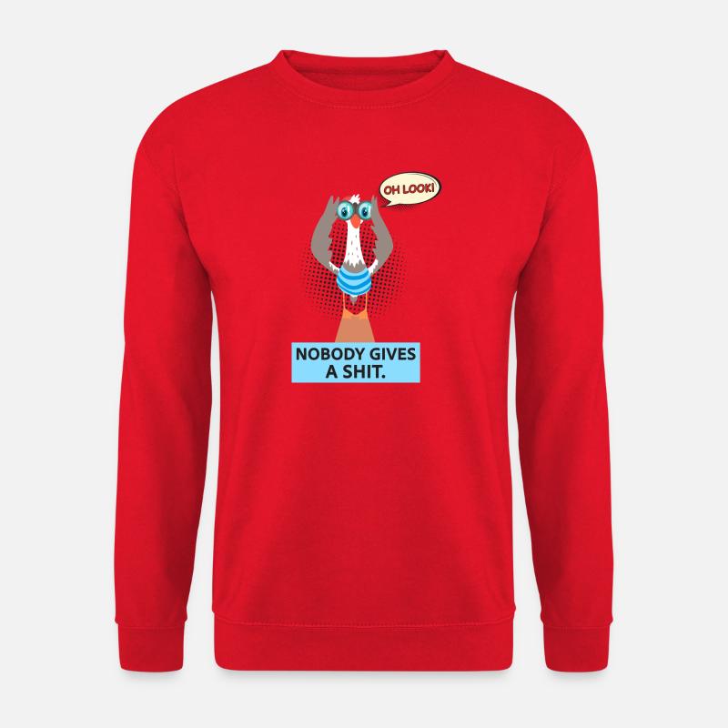 Nobody gives a shit - Unisex Pullover - Rot