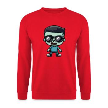 Zombie Halloween - Sweat-shirt Unisexe - rouge - Devant - Alina (178cm) & Michal (187cm)