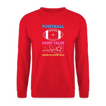Révélation du sexe de Pâques de la future maman - Sweat-shirt Unisexe - rouge - Devant - Alina (178cm) & Michal (187cm)