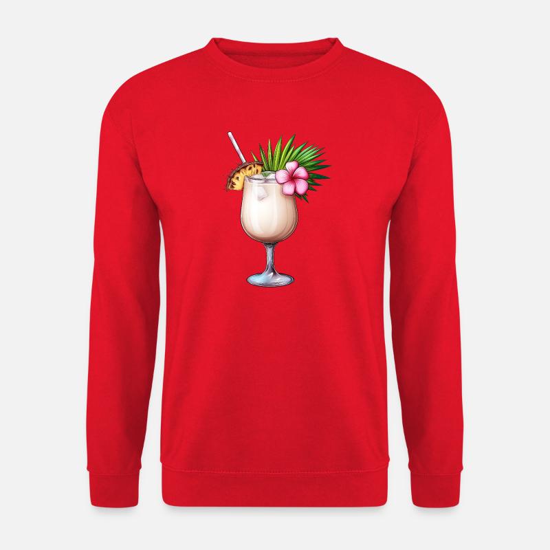 Pina Colada Cocktail - Unisex Pullover - Rot