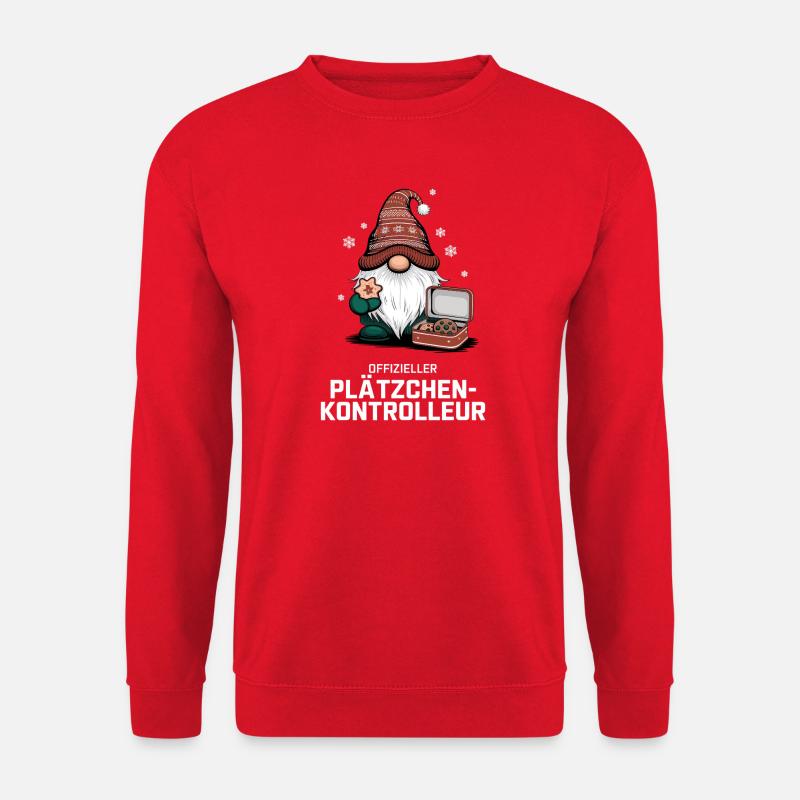 Official Cookie Inspector Gnome - Unisex Sweatshirt - red