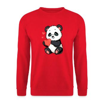 Gift Mother's Day Gift Mom Gifts - Unisex Sweatshirt - red - Front - Alina (178cm) & Michal (187cm)