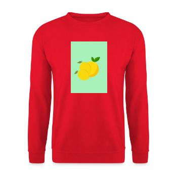 Lemons - Sweat-shirt Unisexe - rouge - Devant - Alina (178cm) & Michal (187cm)