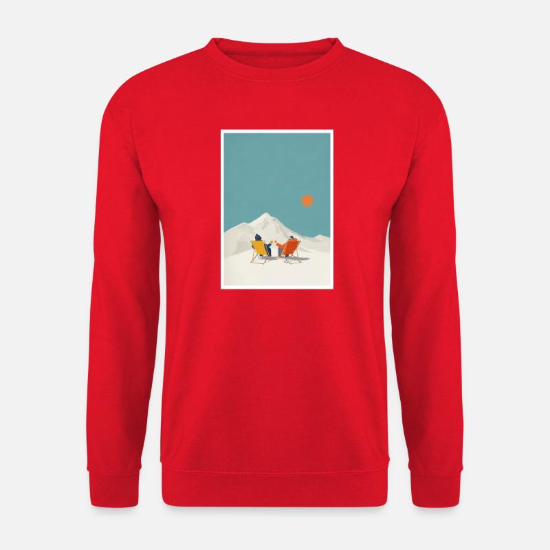 Sunlit Summit Lounge - Unisex Sweatshirt - red