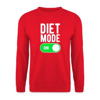 Mode diète sur la nutrition de la salle de sport - Sweat-shirt Unisexe - rouge - Devant - Alina (178cm) & Michal (187cm)