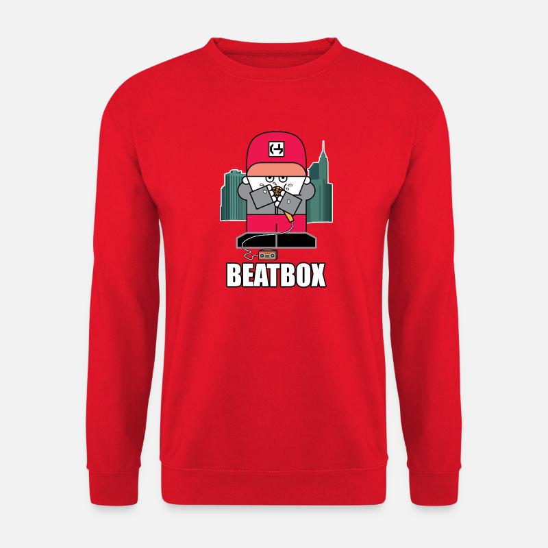 Beatbox City Cartoon - Unisex Pullover - Rot