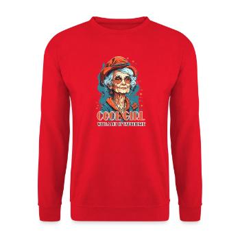 Illustration de femme charmeuse expérimentée - Sweat-shirt Unisexe - rouge - Devant - Alina (178cm) & Michal (187cm)