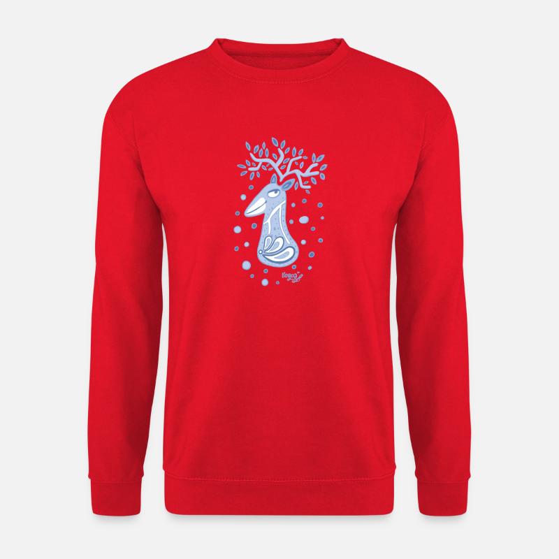Hirschbock - Unisex Pullover - Rot