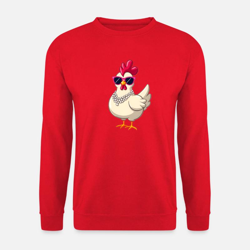 Chicken - Unisex Sweatshirt - red