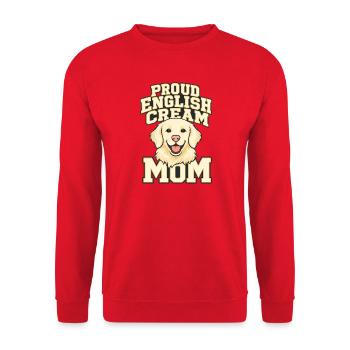 Golden Retriever Proud English Cream Mom Dog Lover - Unisex Sweatshirt - red - Front - Alina (178cm) & Michal (187cm)