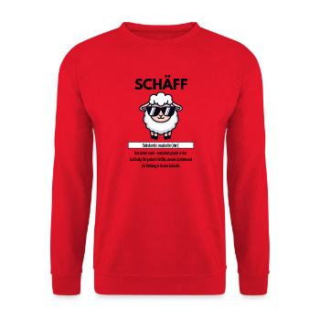Schäff - Unisex Pullover - Rot - Vorne - Alina (178cm) & Michal (187cm)