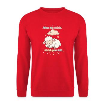 Baby schläft - Unisex Pullover - Rot - Vorne - Alina (178cm) & Michal (187cm)