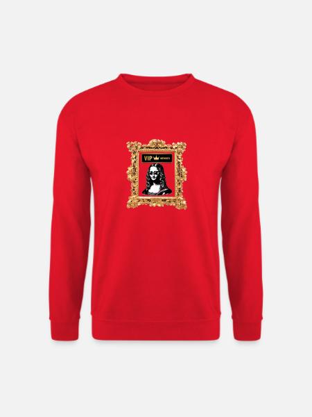 VIP Mona Lisa Luxusrahmen - Unisex Pullover - Rot
