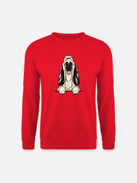 Afghanischer Windhund - Unisex Pullover - Rot