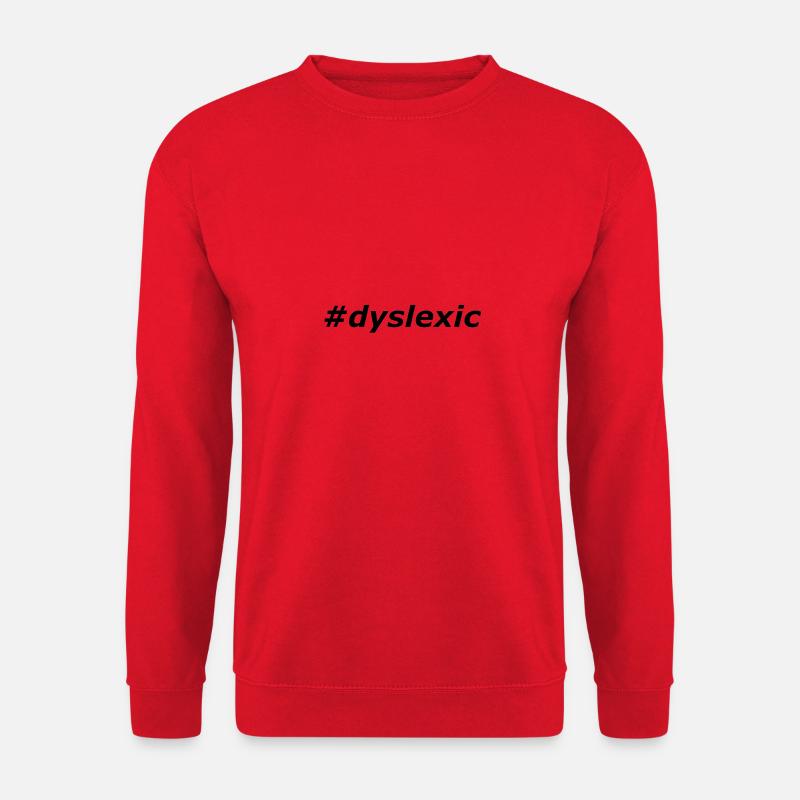 #dyslexic - Unisex Pullover - Rot