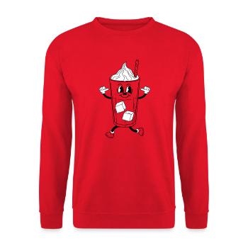 Cocktail avec glace - Sweat-shirt Unisexe - rouge - Devant - Alina (178cm) & Michal (187cm)
