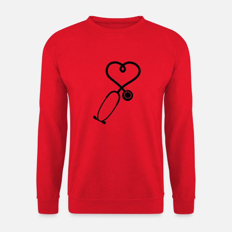 stéthoscope_2_sp7 - Sweat-shirt Unisexe - rouge