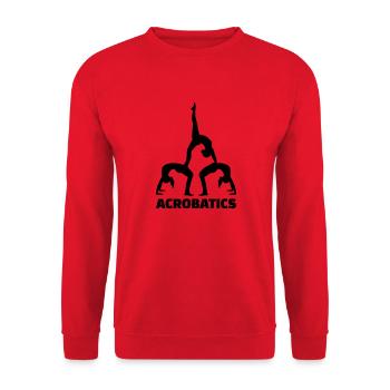 Acrobatics - Unisex Sweatshirt - red - Front - Alina (178cm) & Michal (187cm)
