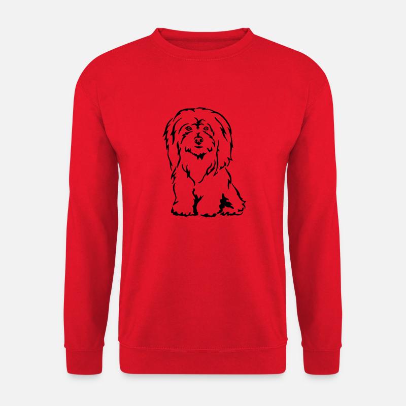 Coton de Tuléar - Sweat-shirt Unisexe - rouge