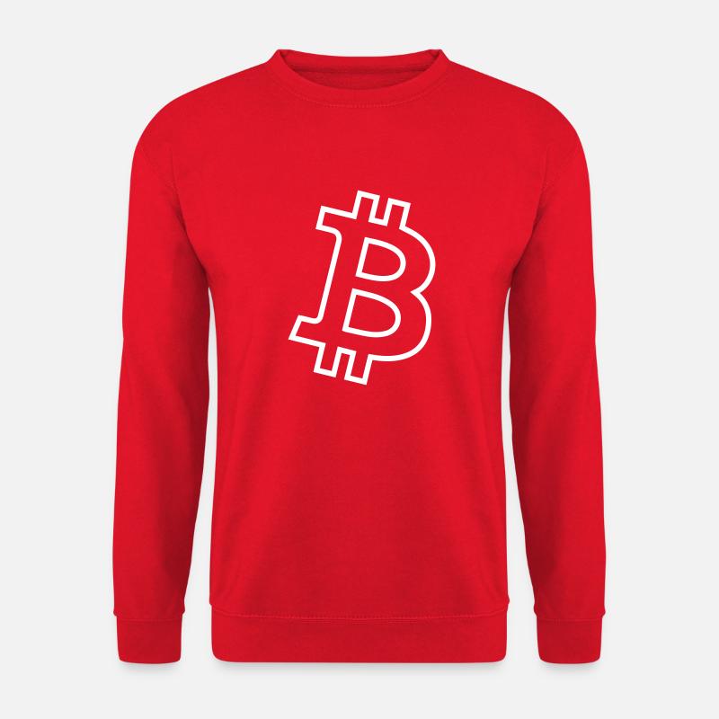 Bitcoin Logo - Unisex Pullover - Rot