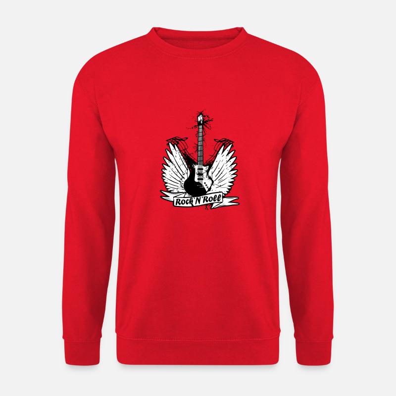 ROCK N ROLL ANGEL - Unisex Pullover - Rot