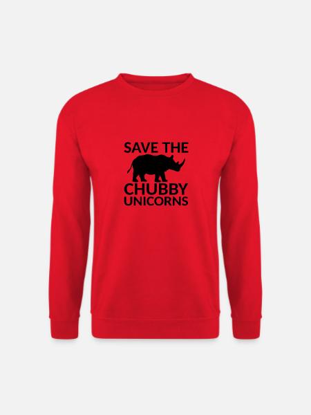 The Chubby Unicorns - Unisex Sweatshirt - red