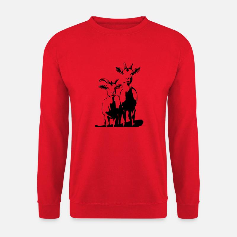ZIEGEN - Unisex Pullover - Rot
