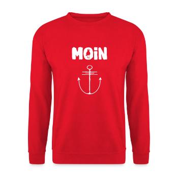 Anker Rot Moin Tidenströme - Unisex Pullover - Rot - Vorne - Alina (178cm) & Michal (187cm)