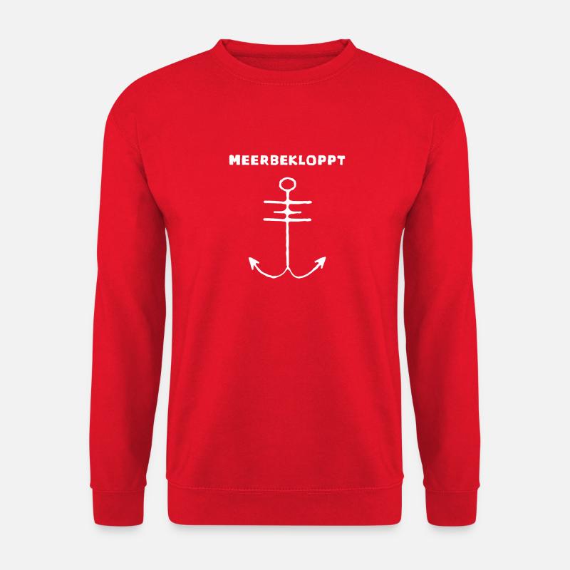Meerbekloppt Anker - Unisex Pullover - Rot