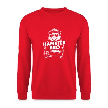 Un design amusant pour les amateurs de hamsters - Sweat-shirt Unisexe - rouge - Devant - Alina (178cm) & Michal (187cm)