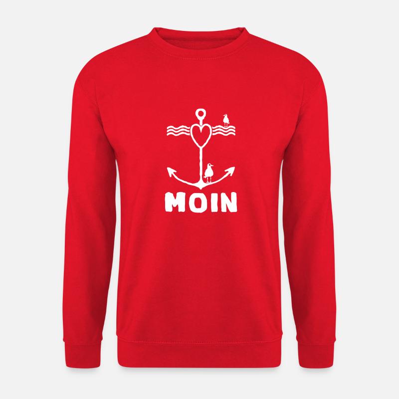 Seagull Moin Anchor Moin - Unisex Sweatshirt - red