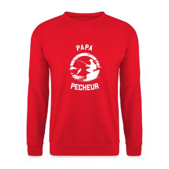 Sinful Dad - Unisex Sweatshirt - red - Front - Alina (178cm) & Michal (187cm)