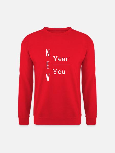 New Year New You, gift item, positive mindset - Unisex Sweatshirt - red