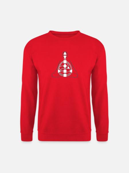 Human Design Bodygraph Zentren und Kanäle - Unisex Pullover - Rot
