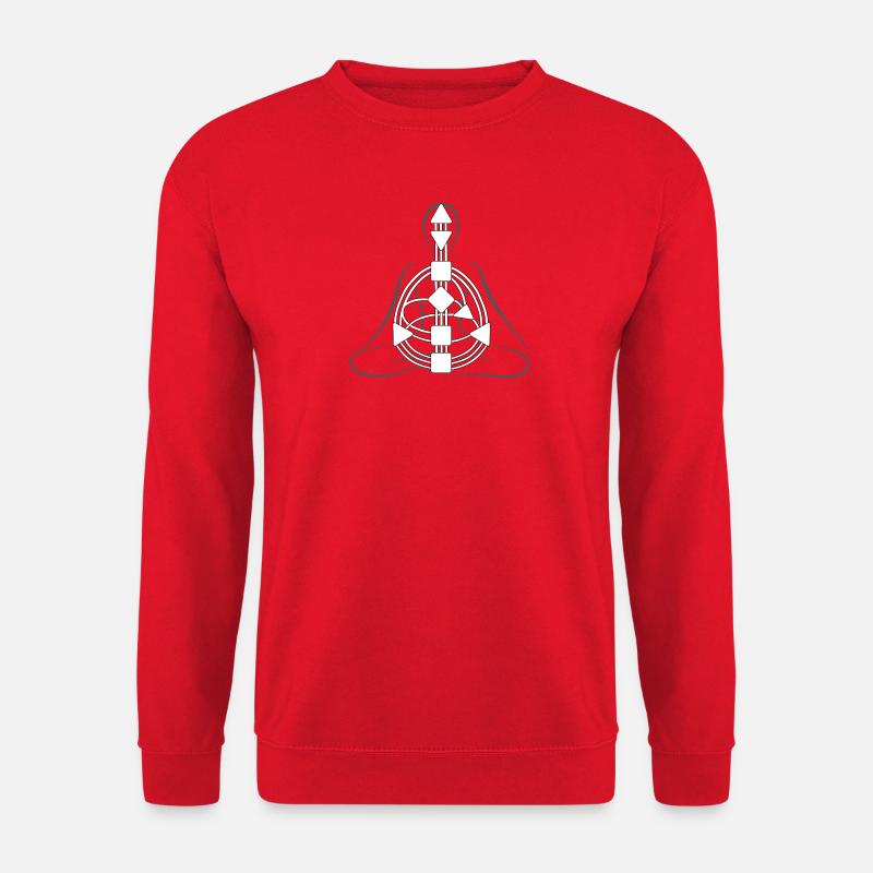 Human Design Bodygraph Zentren und Kanäle - Unisex Pullover - Rot