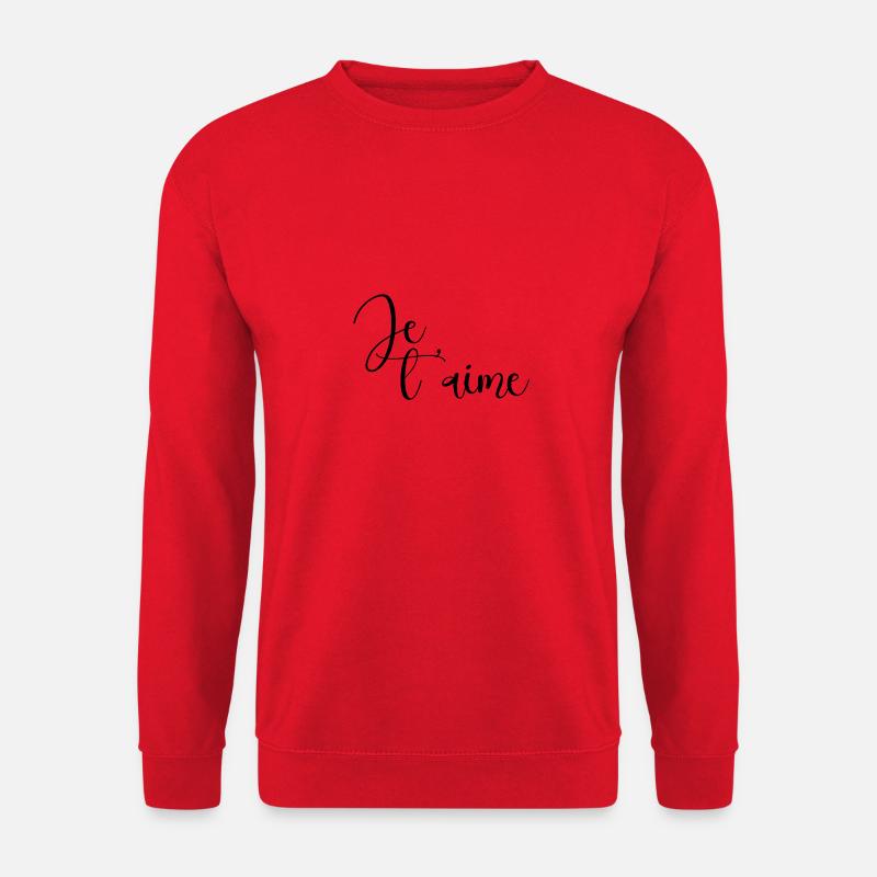 Je t'aime - Sweat-shirt Unisexe - rouge