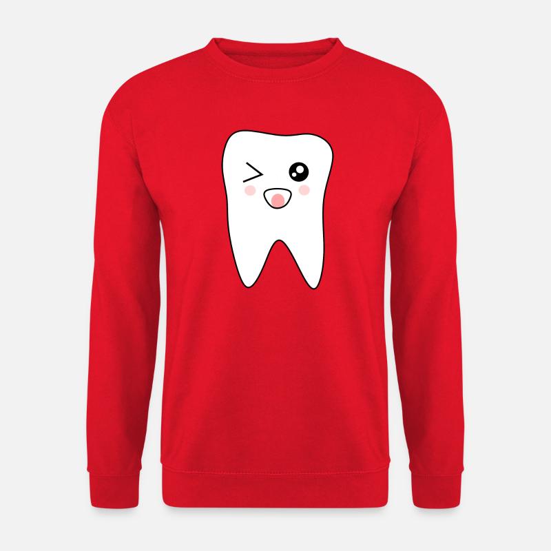 Tooth, Teeth, Dentist Gift - Unisex Sweatshirt - red