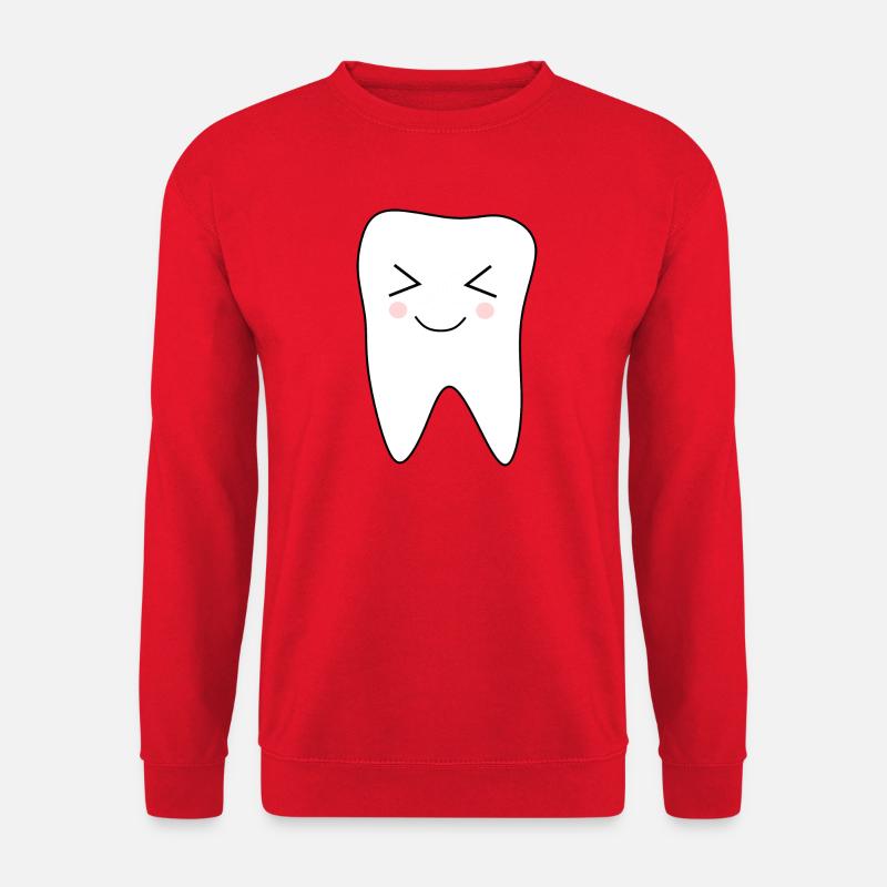 Zahn, Zähne, Zahnarzt Geschenk - Unisex Pullover - Rot