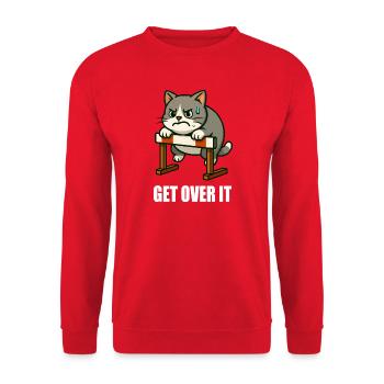 Motivation Cat Haies Haies Hurdler Dire - Sweat-shirt Unisexe - rouge - Devant - Alina (178cm) & Michal (187cm)