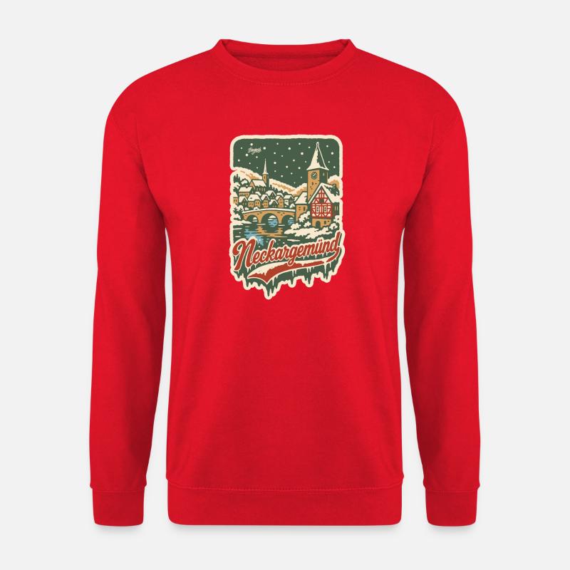 Neckargemünd Winteridylle - Unisex Pullover - Rot