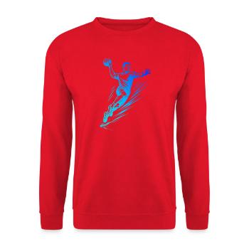 Handball style for every occasion for men - Unisex Sweatshirt - red - Front - Alina (178cm) & Michal (187cm)
