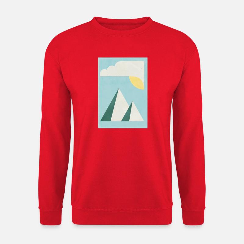 Mountains - Unisex Sweatshirt - red