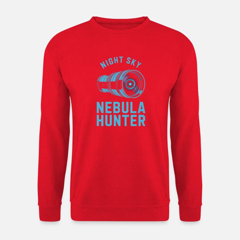 Télescope du ciel nocturne Nebula Hunter - Sweat-shirt Unisexe - rouge