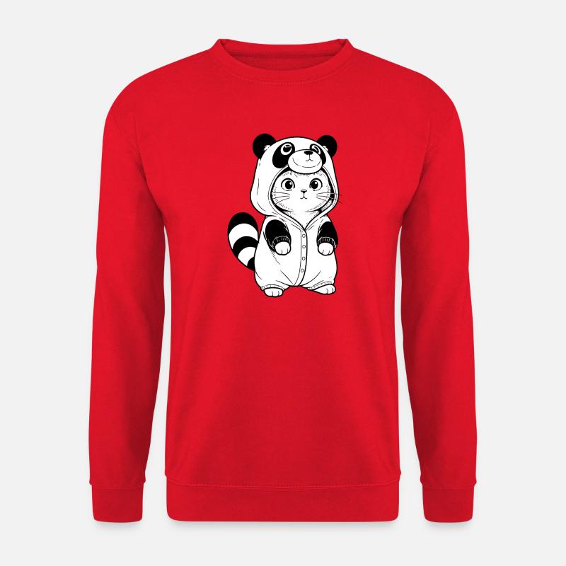 Sweat à capuche câlin Panda - Sweat-shirt Unisexe - rouge
