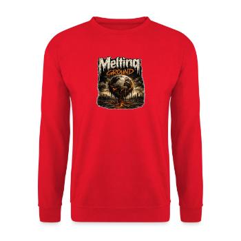 Fondure Earthfire - Sweat-shirt Unisexe - rouge - Devant - Alina (178cm) & Michal (187cm)